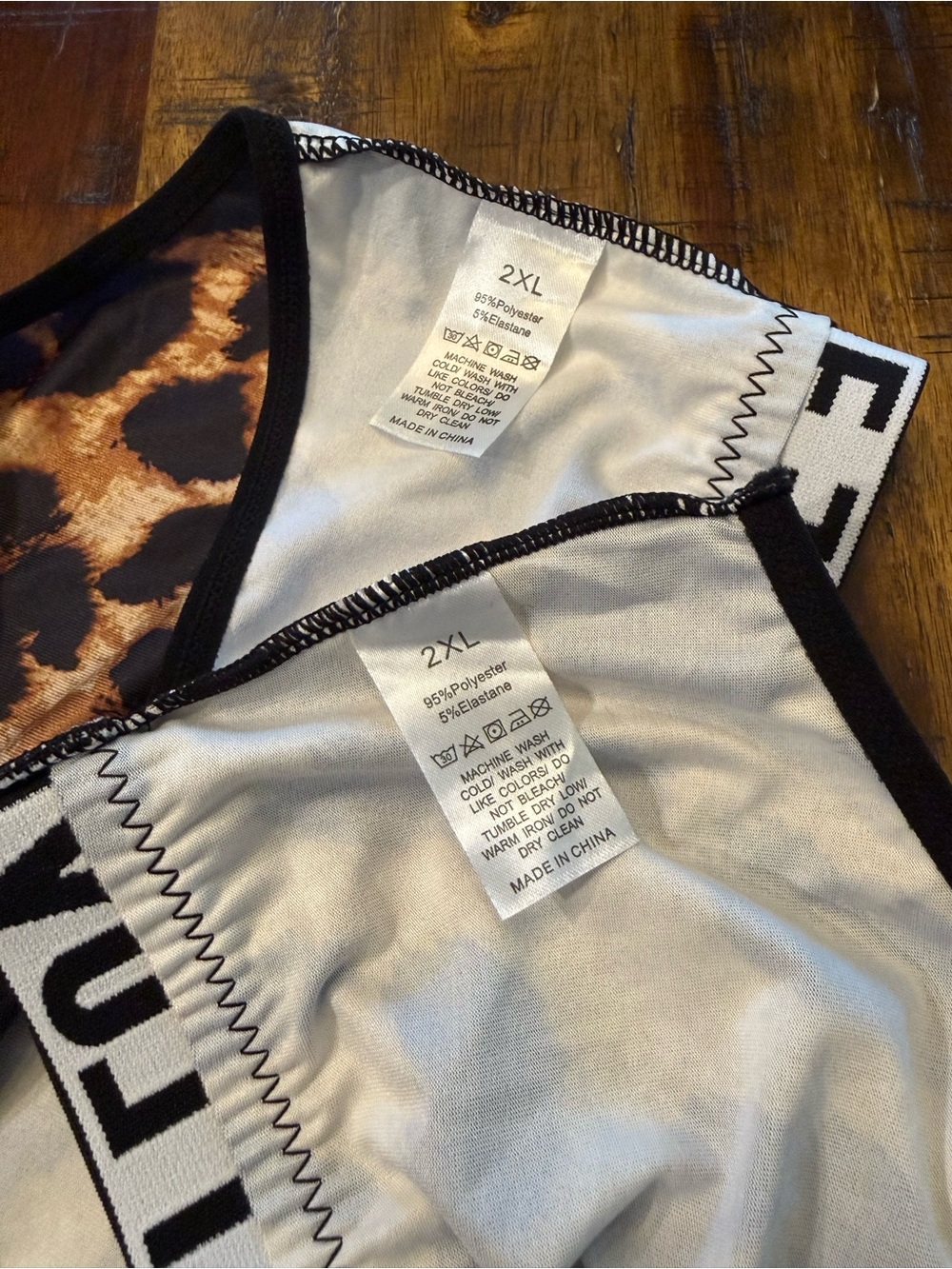 🍒LOVE brown Leopard print two-piece set NWOT sz 2XL bralette sleepwear sexy - Picture 6 of 6